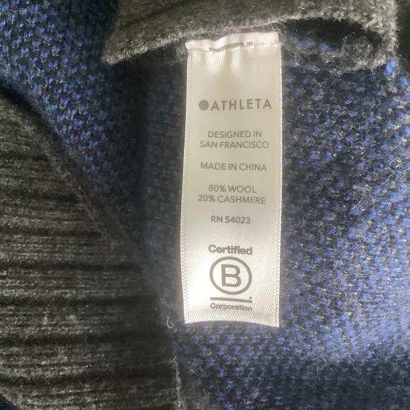 Athleta Wool Cashmere Leopard Crew Sweater MSRP$ 228 - Picture 11 of 16